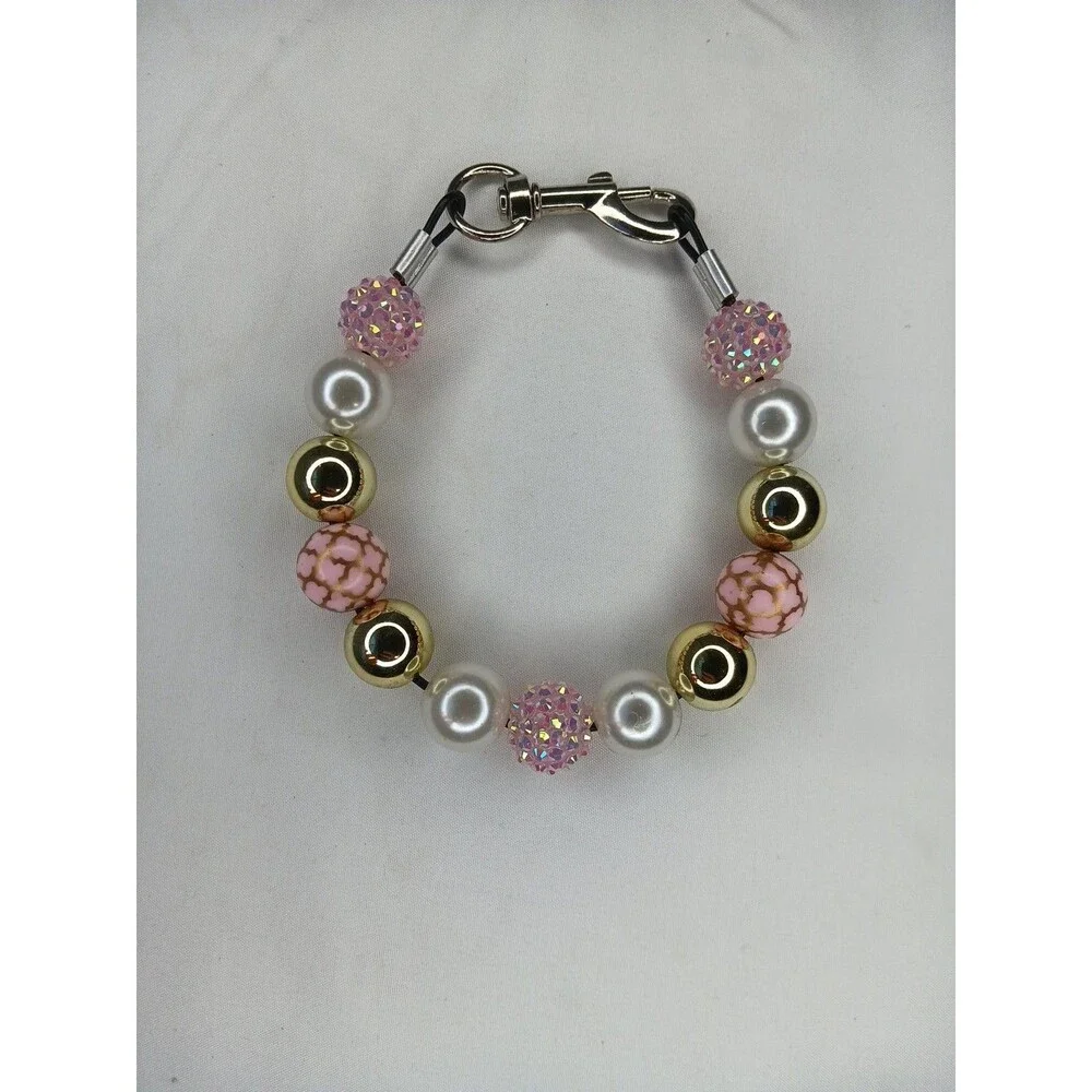 Handmade Make Me Shine Beaded Dog Puppy Collar Necklace Jewelry Durable S 11.25